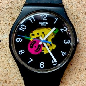Vintage Swatch Watch with visible gears